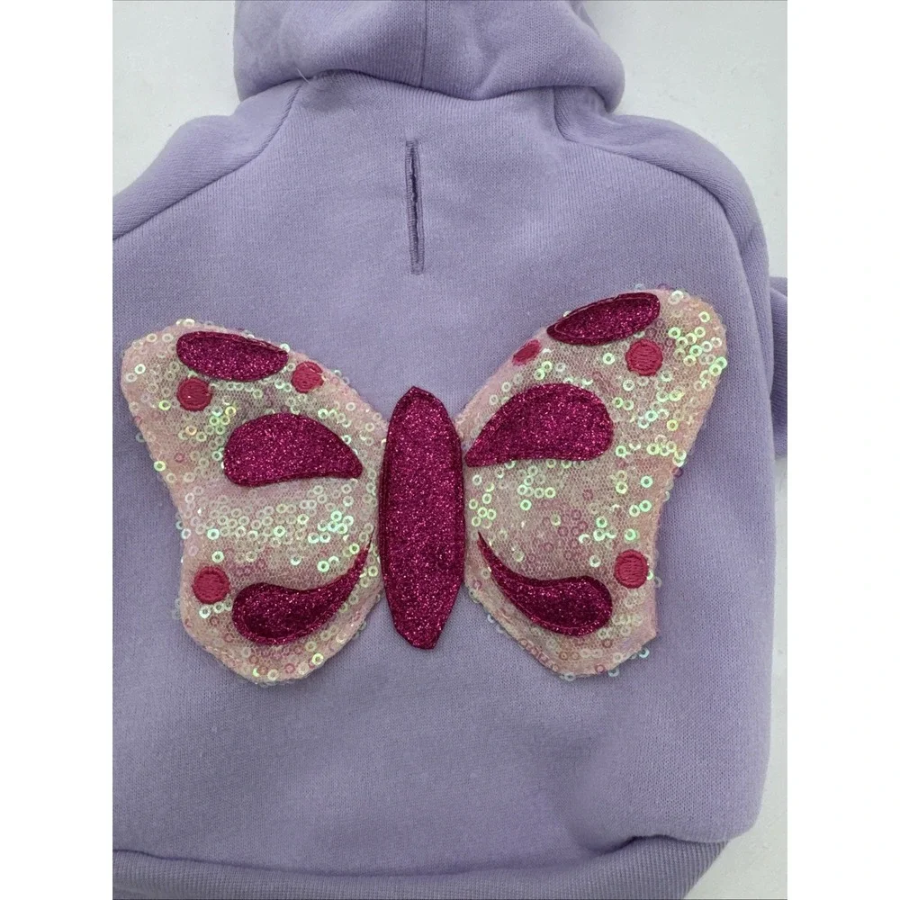 Purple Dream Butterfly Size X Small Dog Apparel‎ Brand Sequins